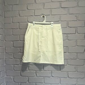 Stylish Off-White Skirt with Drawstring size 10